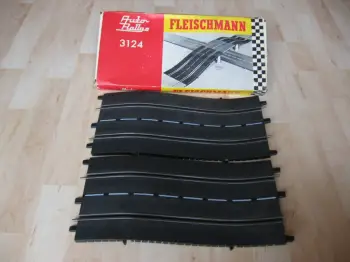 Fleischmann Auto Rallye Rennbahnschiene Nr. 3124