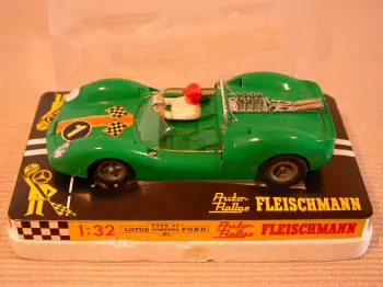 Fleischmann Auto Rallye grüner Lotus 40 Nr. 1 ohne Ersatzleitkiel