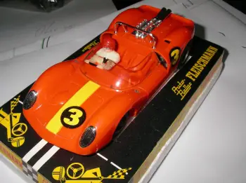 Fleischmann Auto Rallye oranger Lotus 40 Nr. 3 ohne Ersatzleitkiel