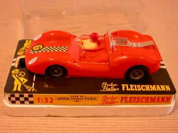Fleischmann Auto Rallye oranger Lotus 40 Nr. 6 mit Ersatzleitkiel