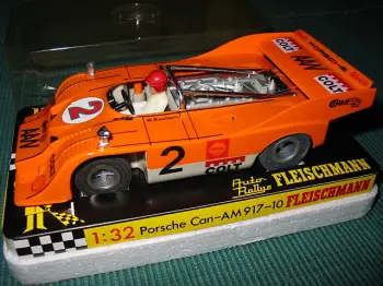 Fleischmann Porsche Can-Am Orange Chromspiegel mit weiss hinterlegten colt