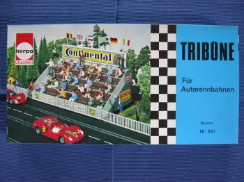 Herpa Vortribüne mit Fleischmann Slotcars